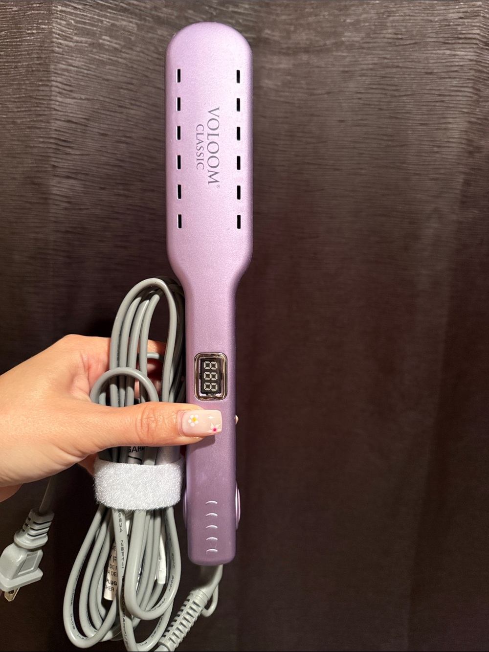 Voloom Classic Pink Hair Straightener - Digital Display